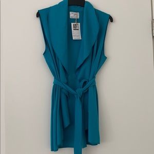 Sleeveless cotton cardigan XS